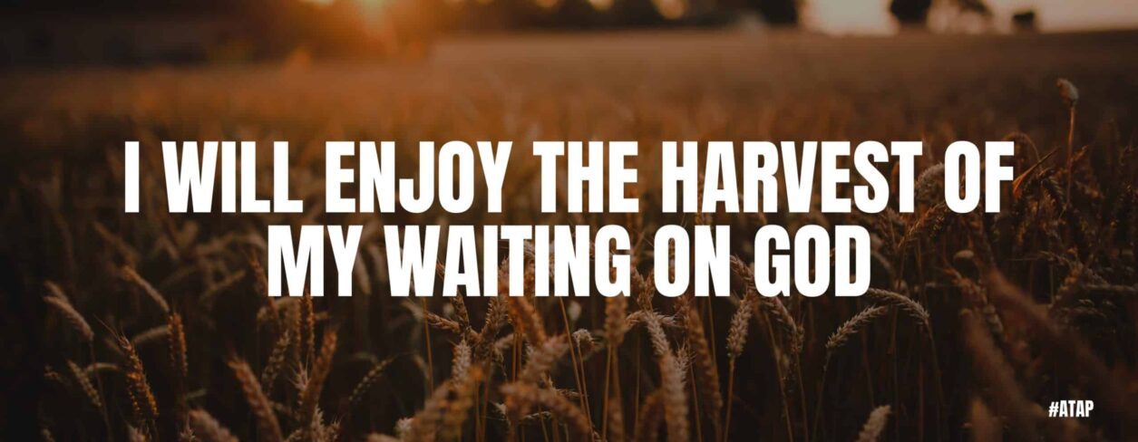 I Will Enjoy The Harvest Of My Waiting On God