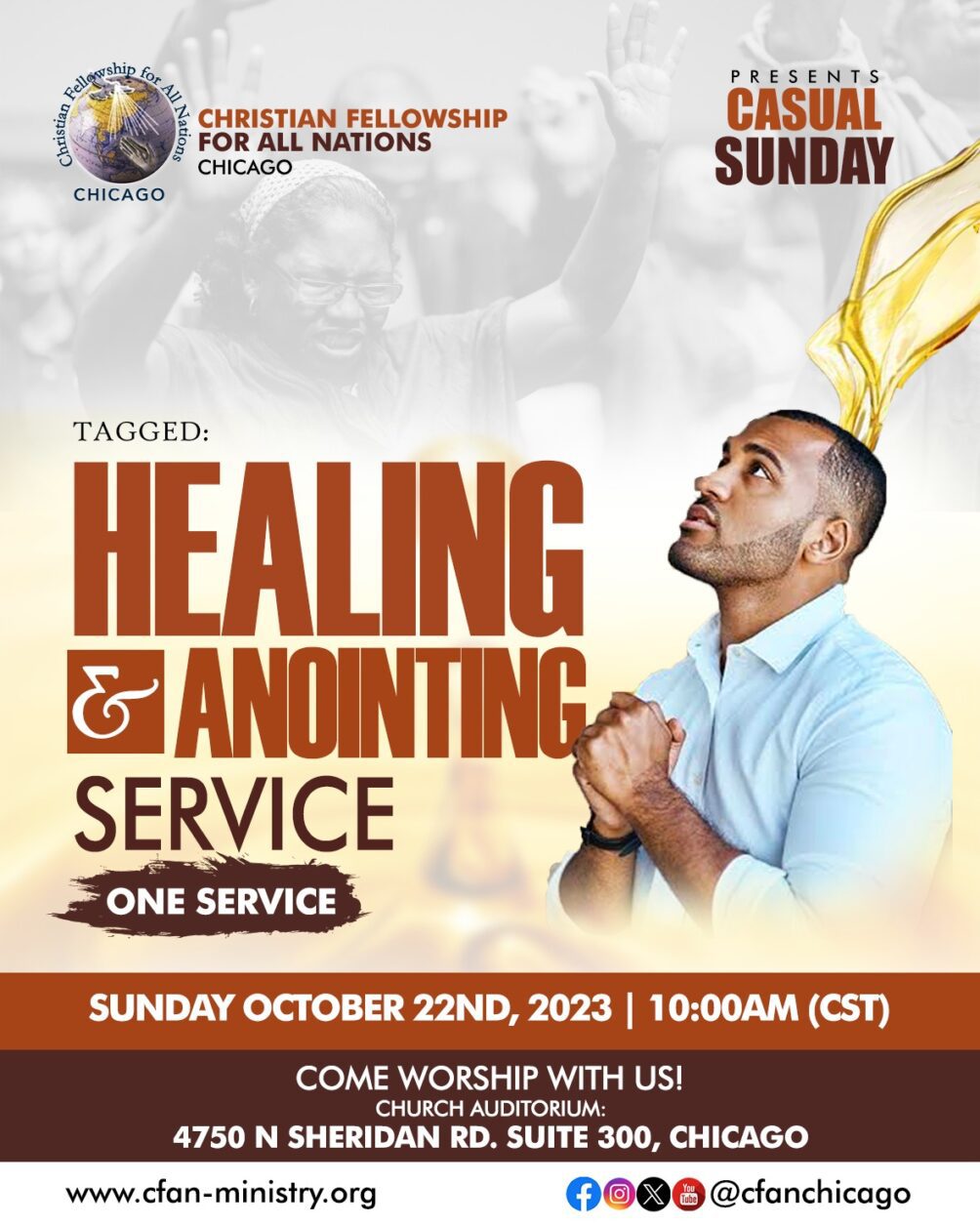Casual Sunday - Healing and Anointing Service - One Service