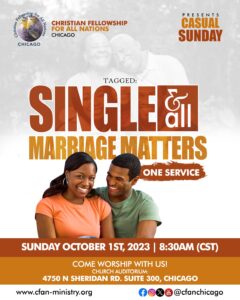 Casual Sunday - Single and all Marriage Matters - One Service