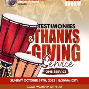 Casual Sunday - Testimonies and Thanks Giving Service - One Service