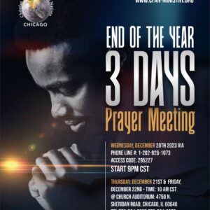 End Of The Year 3 DAYS PRAYER MEETING