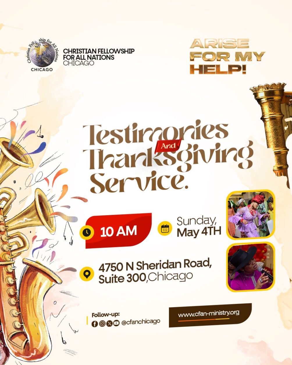 Arise For My Help: Week 5- Testimonies and Thanksgiving Service