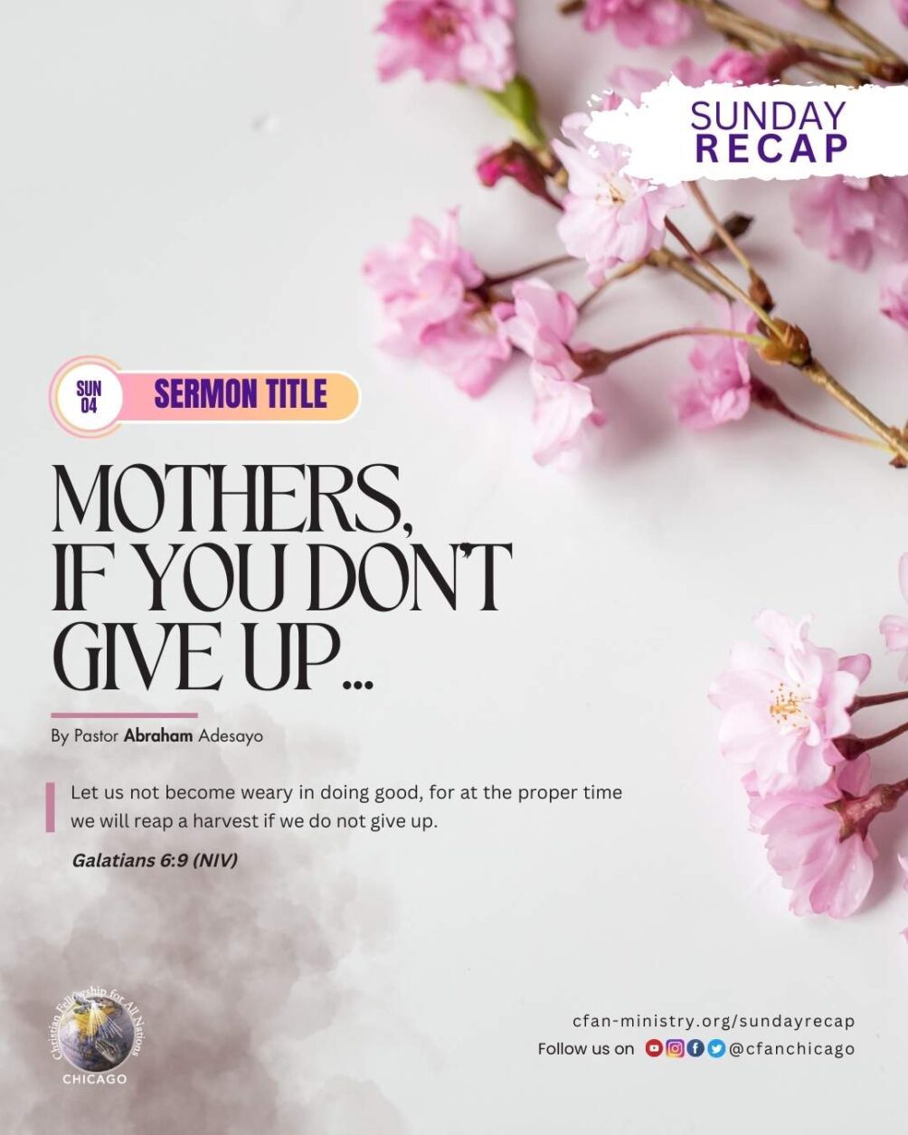 MOTHERS, IF YOU DON’’T GIVE UP...