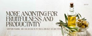 Read more about the article More Anointing For Fruitfulness And Productivity
