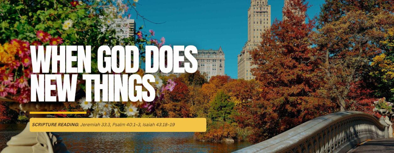 When God Does New Things