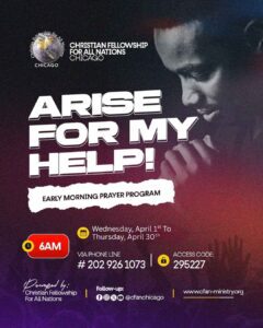 Arise For My Help - April 2026
