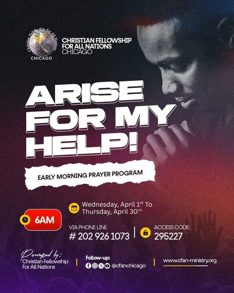 Arise For My Help - April 2026