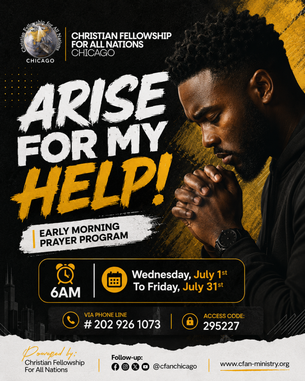 Arise For My Help July 2026