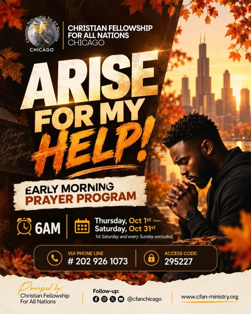 Arise For My Help - October 2026